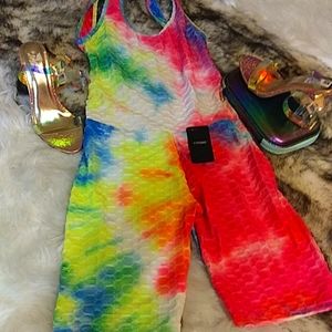 YITONG Rainbow Short Bodysuit. Size L/XL. Brand New. Wear it just like a snack